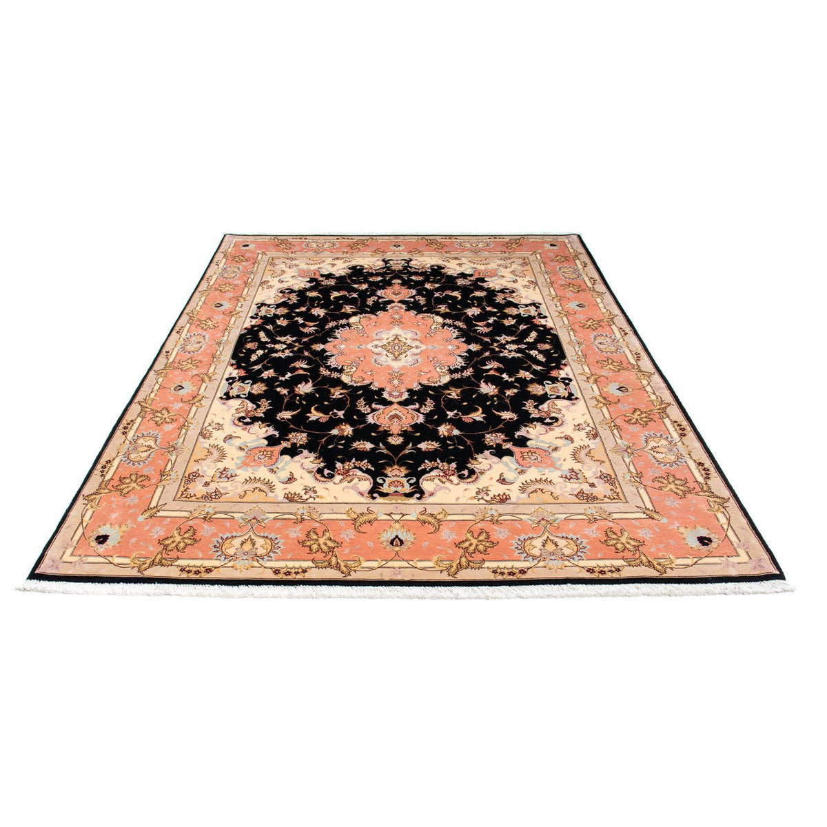 Alfombra Persa - Tabriz - Real - 238 x 170 cm - azul oscuro
