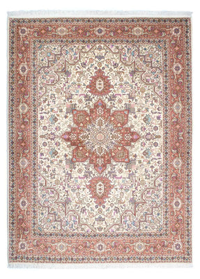 Alfombra Persa - Tabriz - Real - 205 x 150 cm - beige