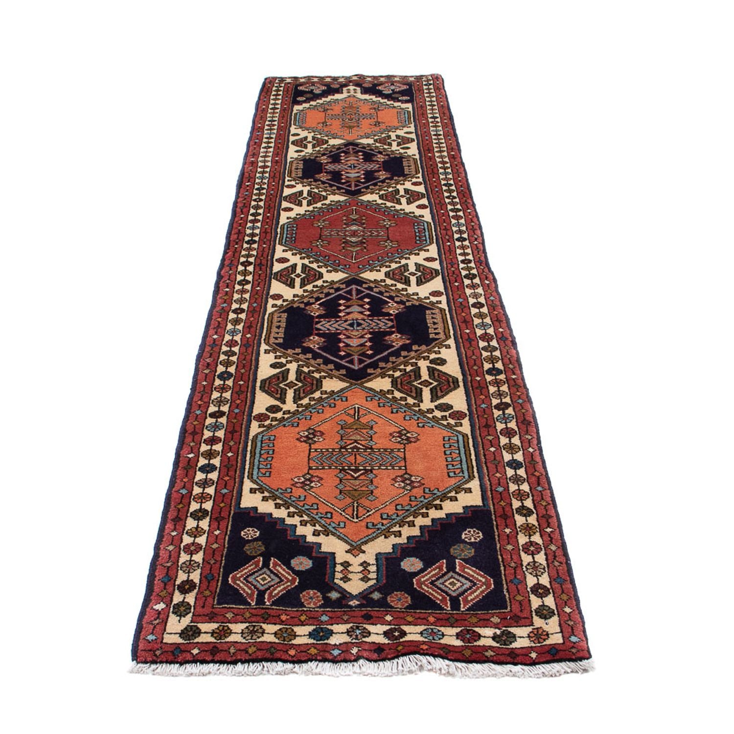 Alfombra de pasillo Alfombra persa - Nómada - 298 x 68 cm - beige