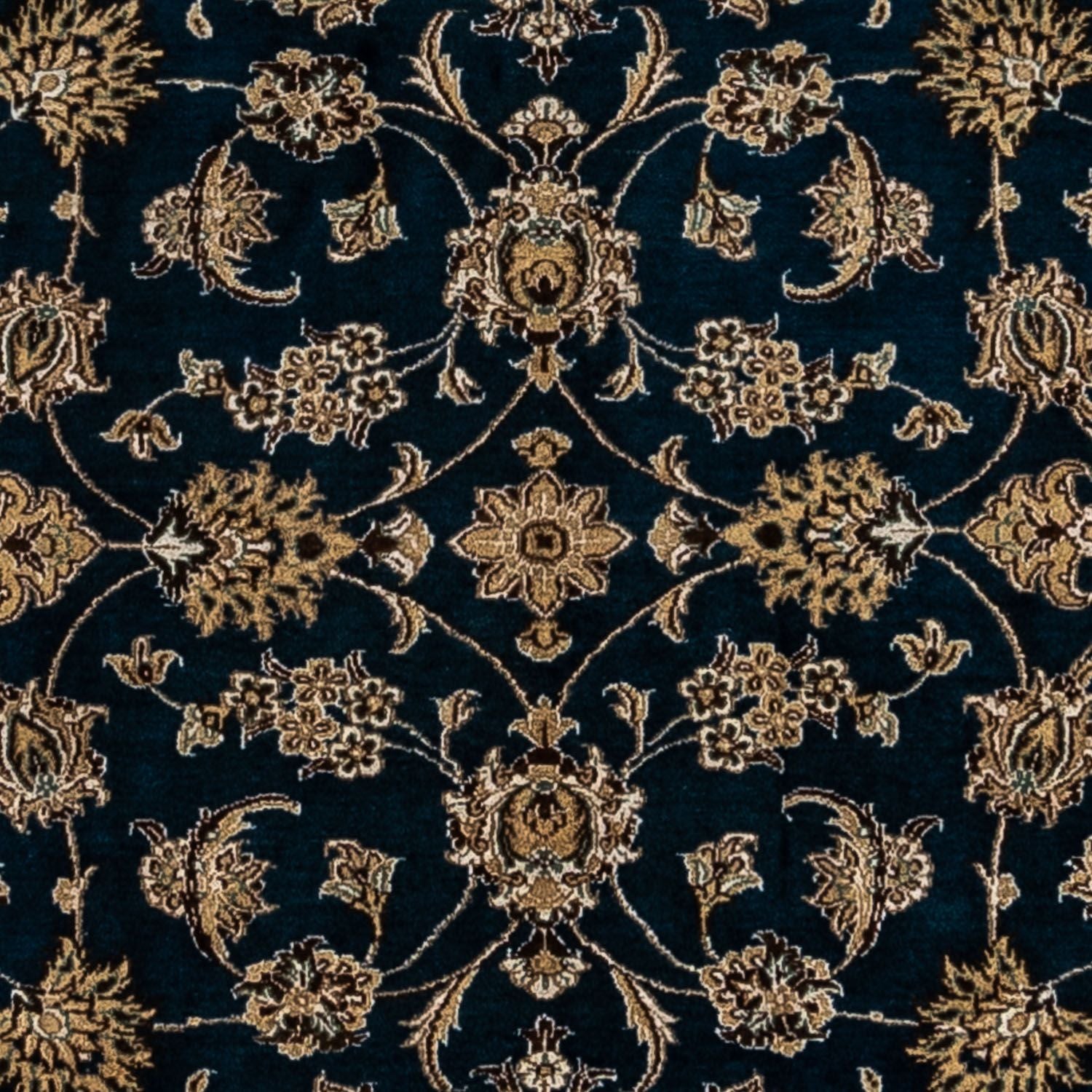 Alfombra Persa - Nain - Real - 339 x 250 cm - azul oscuro