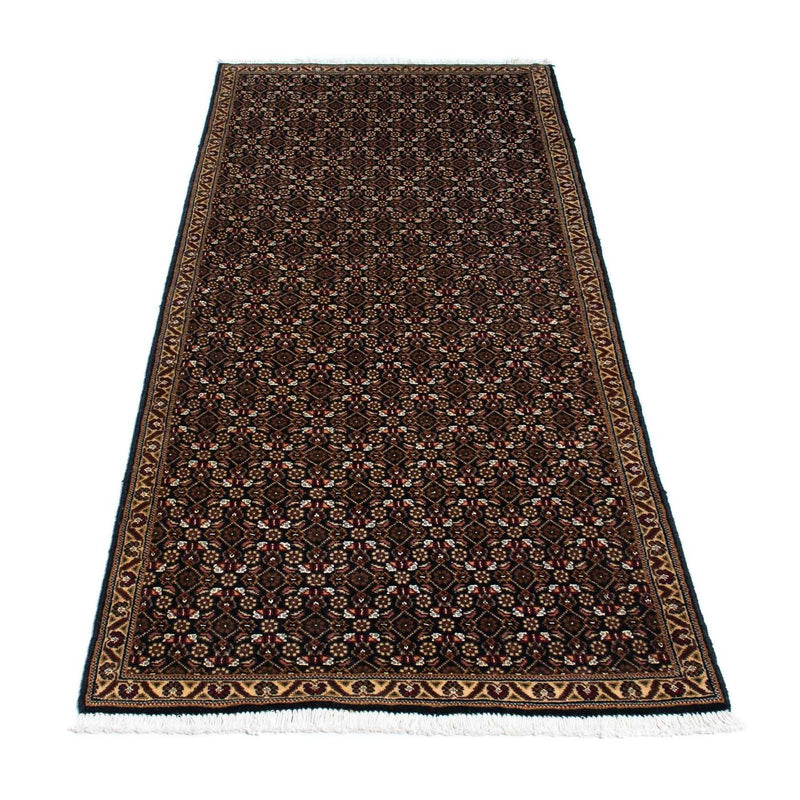 Alfombra de pasillo Alfombra persa - Tabriz - 204 x 74 cm - azul oscuro