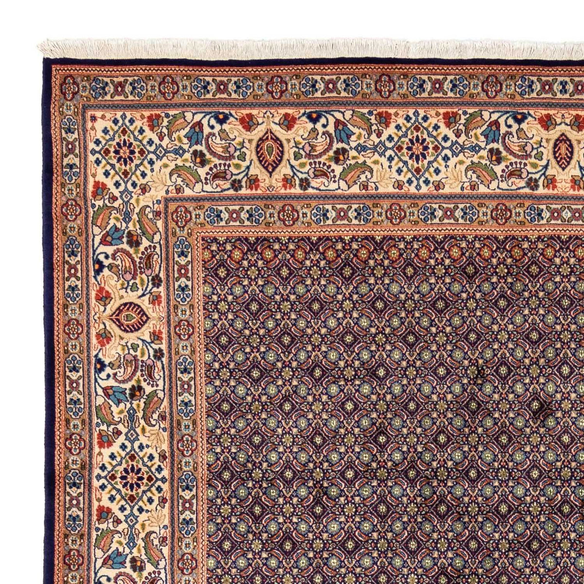 Alfombra persa - Clásica - 354 x 250 cm - azul oscuro