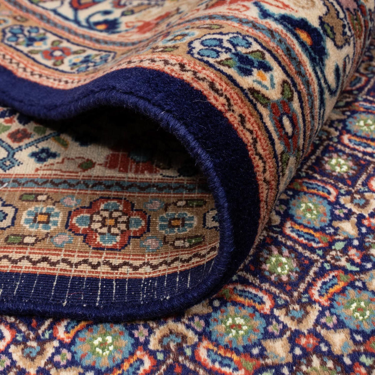 Alfombra persa - Clásica - 354 x 250 cm - azul oscuro