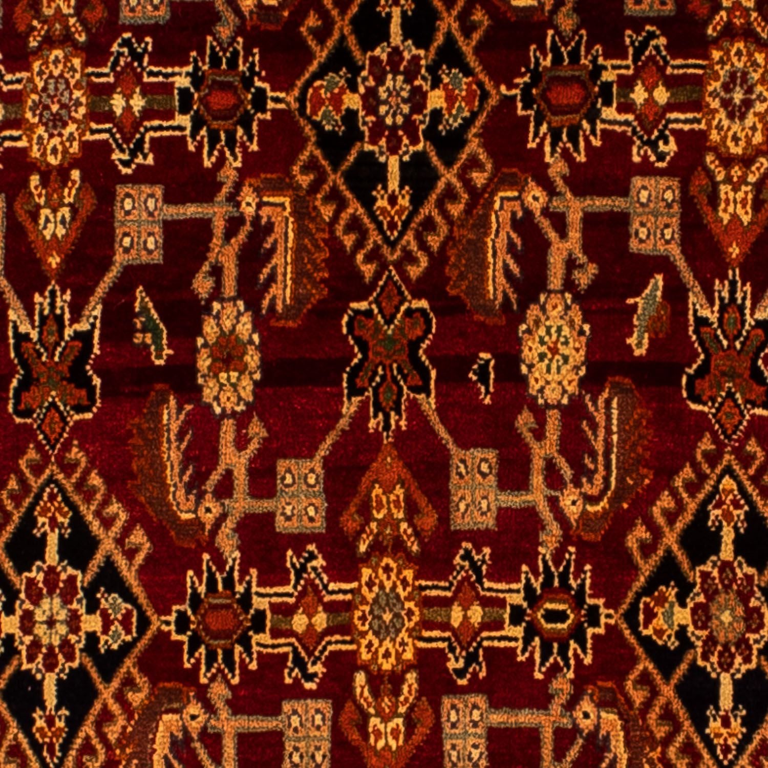 Alfombra persa - Nómada - 308 x 212 cm - rojo oscuro