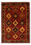 Alfombra persa - Nómada - 282 x 200 cm - rojo oscuro