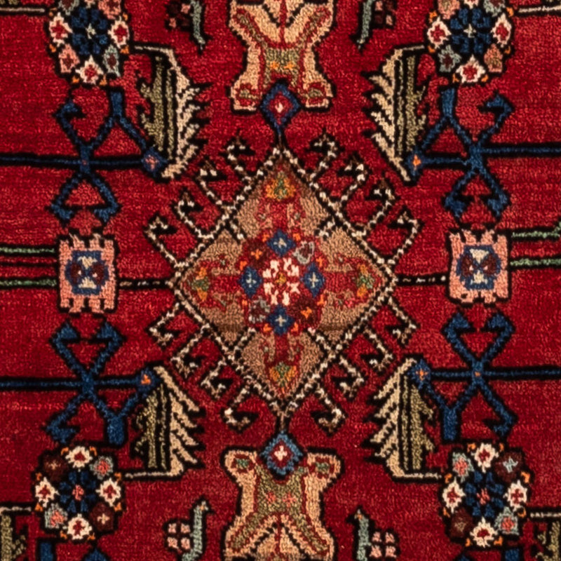 Alfombra persa - Nómada - 155 x 103 cm - rojo oscuro