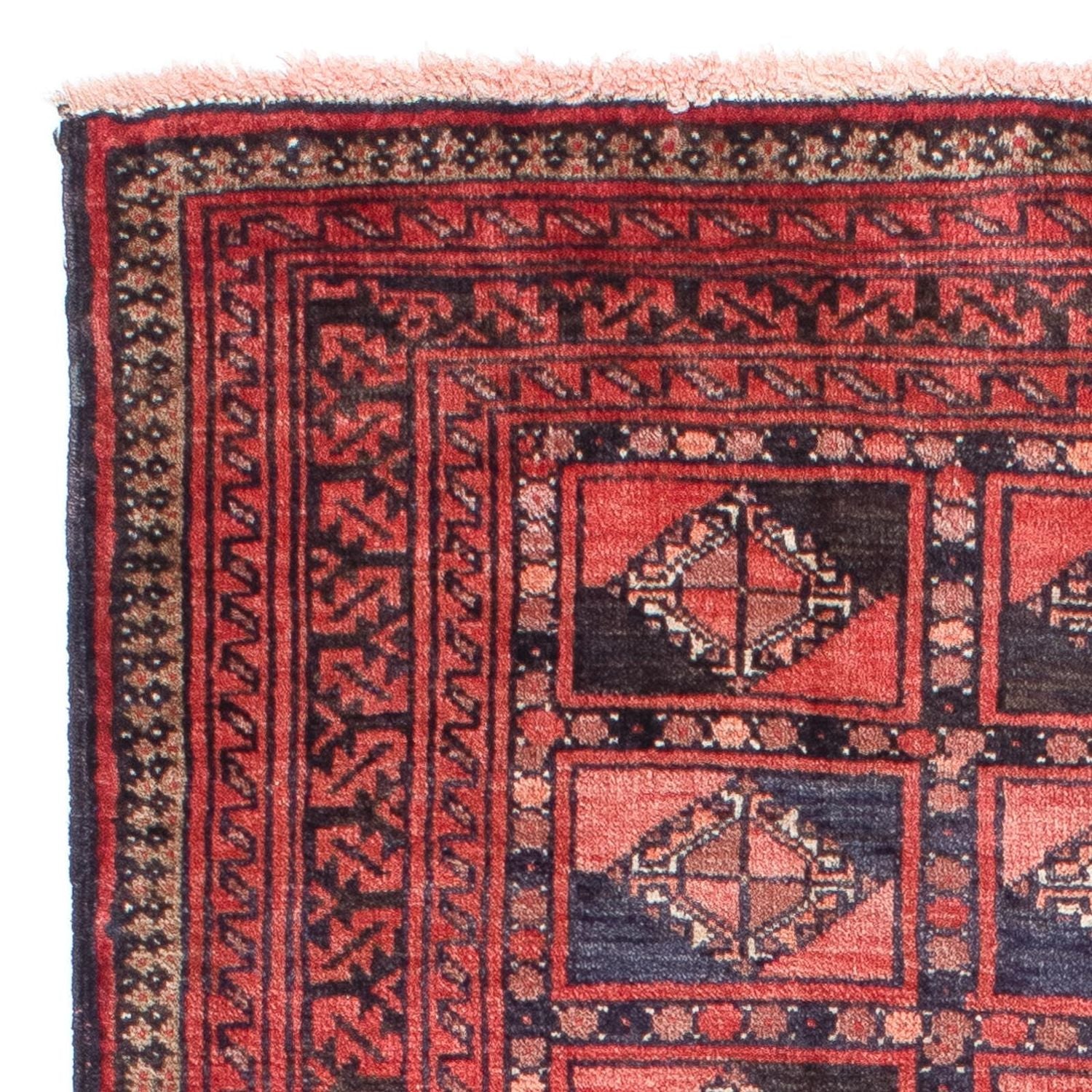 Alfombra Belutsch - 151 x 91 cm - rojo claro