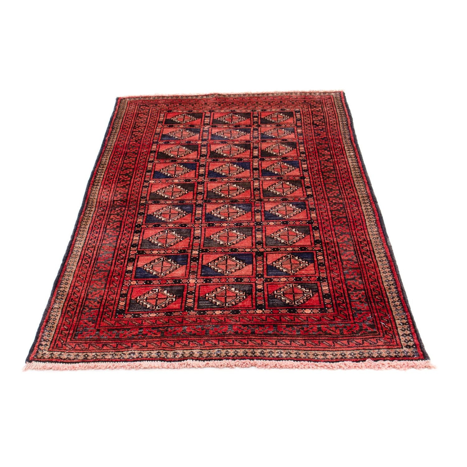 Alfombra Belutsch - 151 x 91 cm - rojo claro