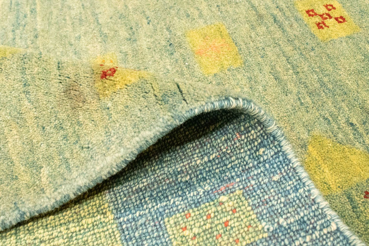 Alfombra Gabbeh - Persa - 218 x 175 cm - verde claro