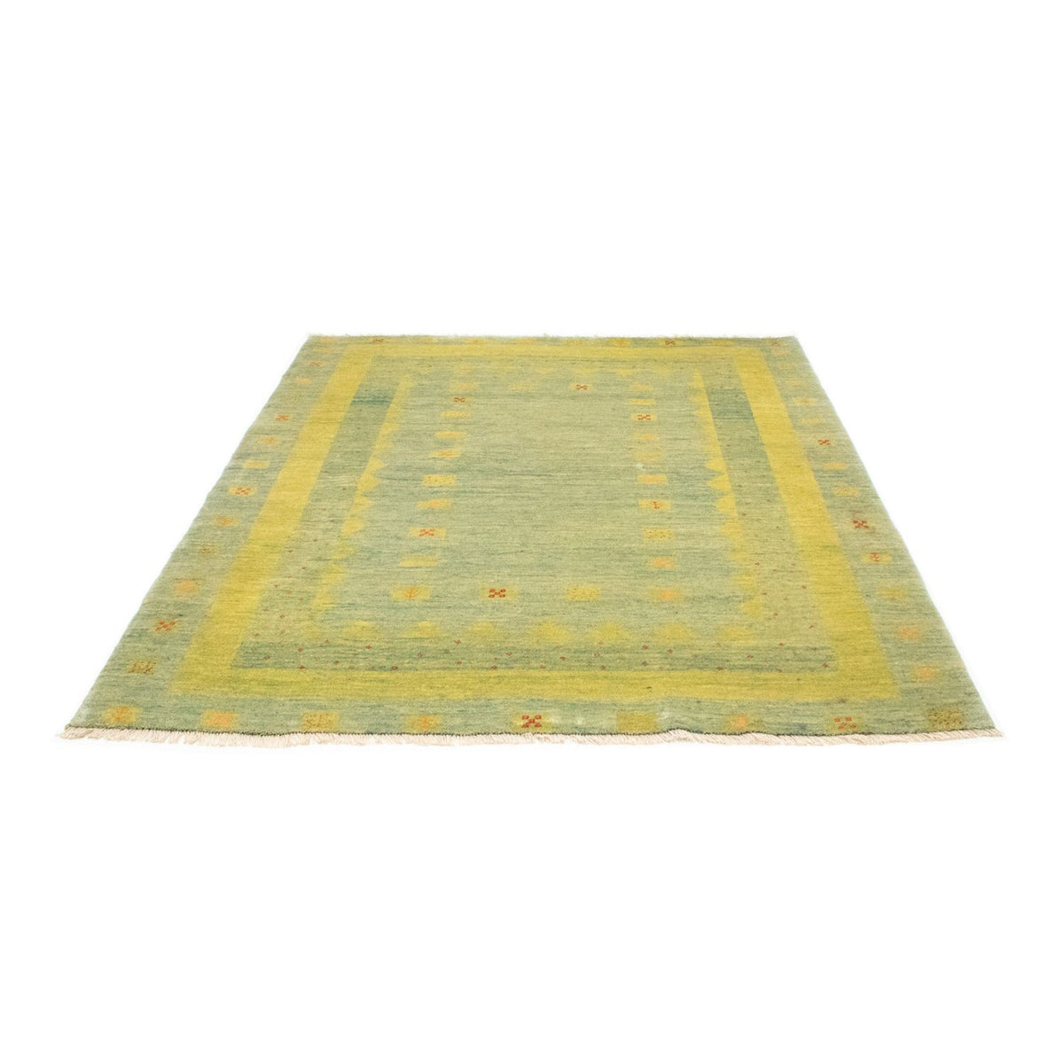 Alfombra Gabbeh - Persa - 218 x 175 cm - verde claro