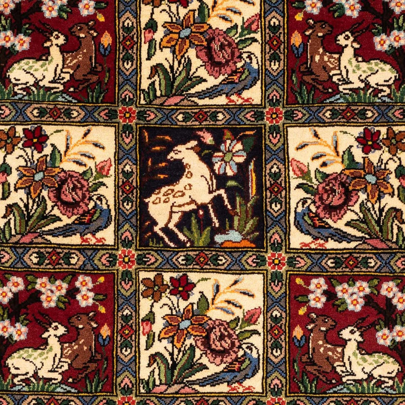 Alfombra persa - Nómada - 160 x 108 cm - rojo oscuro