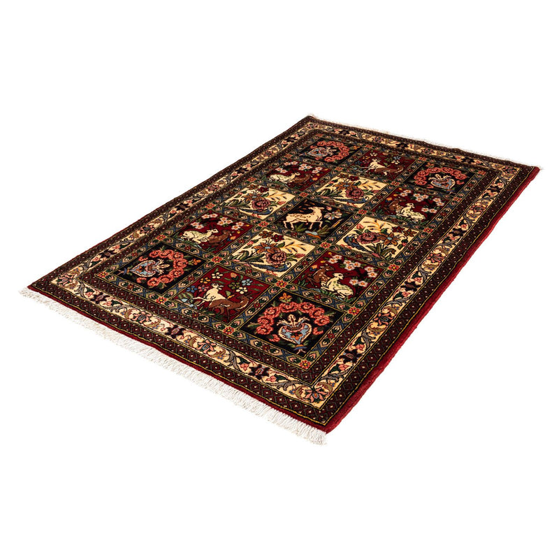 Alfombra persa - Nómada - 160 x 108 cm - rojo oscuro