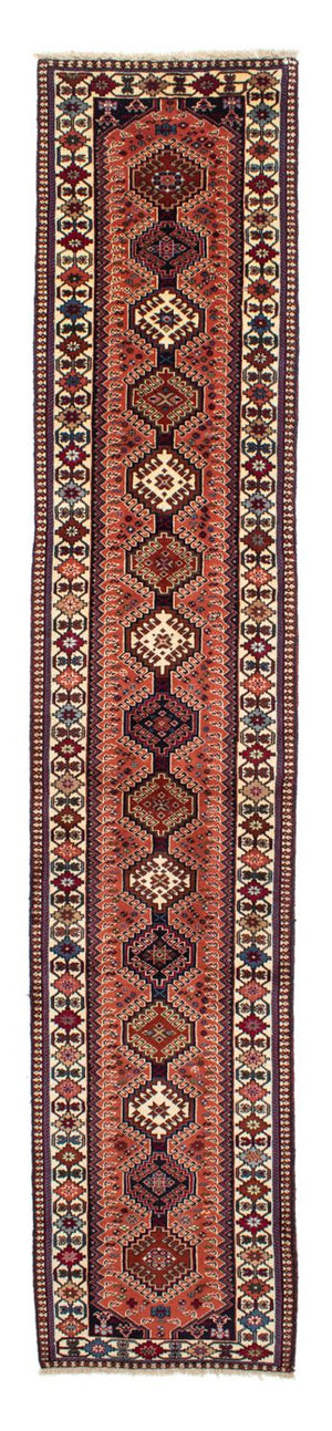 Alfombra de pasillo Alfombra persa - Nómada - 380 x 75 cm - rojo claro