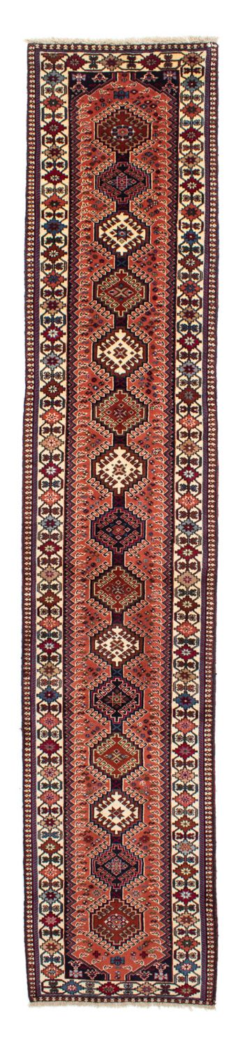 Alfombra de pasillo Alfombra persa - Nómada - 380 x 75 cm - rojo claro