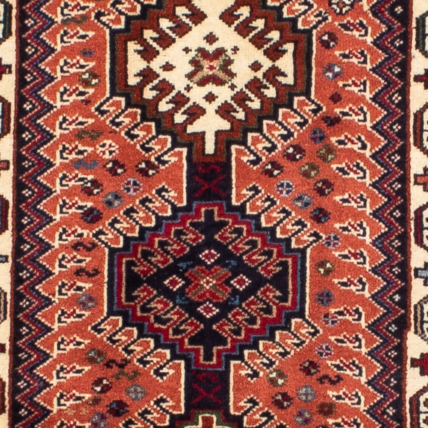 Alfombra de pasillo Alfombra persa - Nómada - 380 x 75 cm - rojo claro