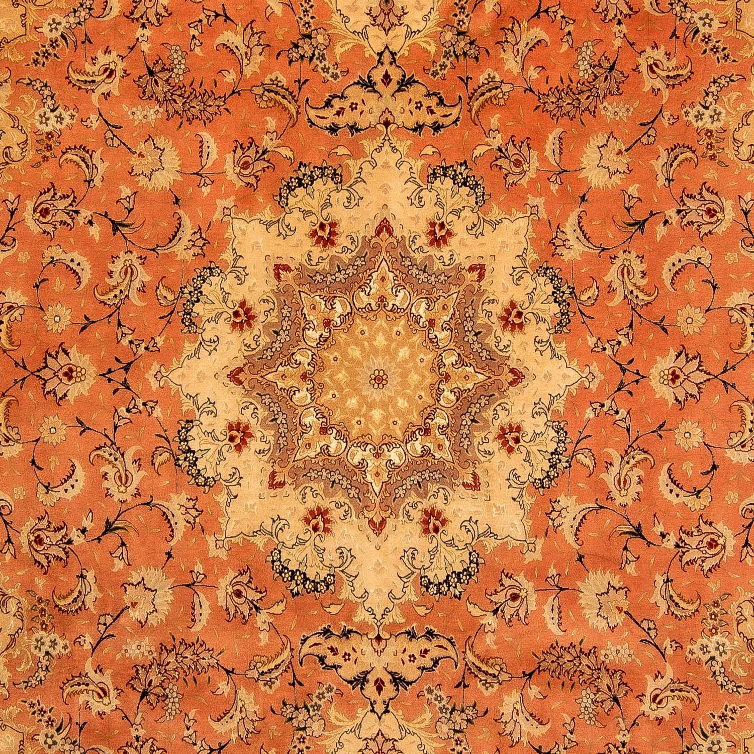 Alfombra Persa - Tabriz - Real - 353 x 246 cm - óxido