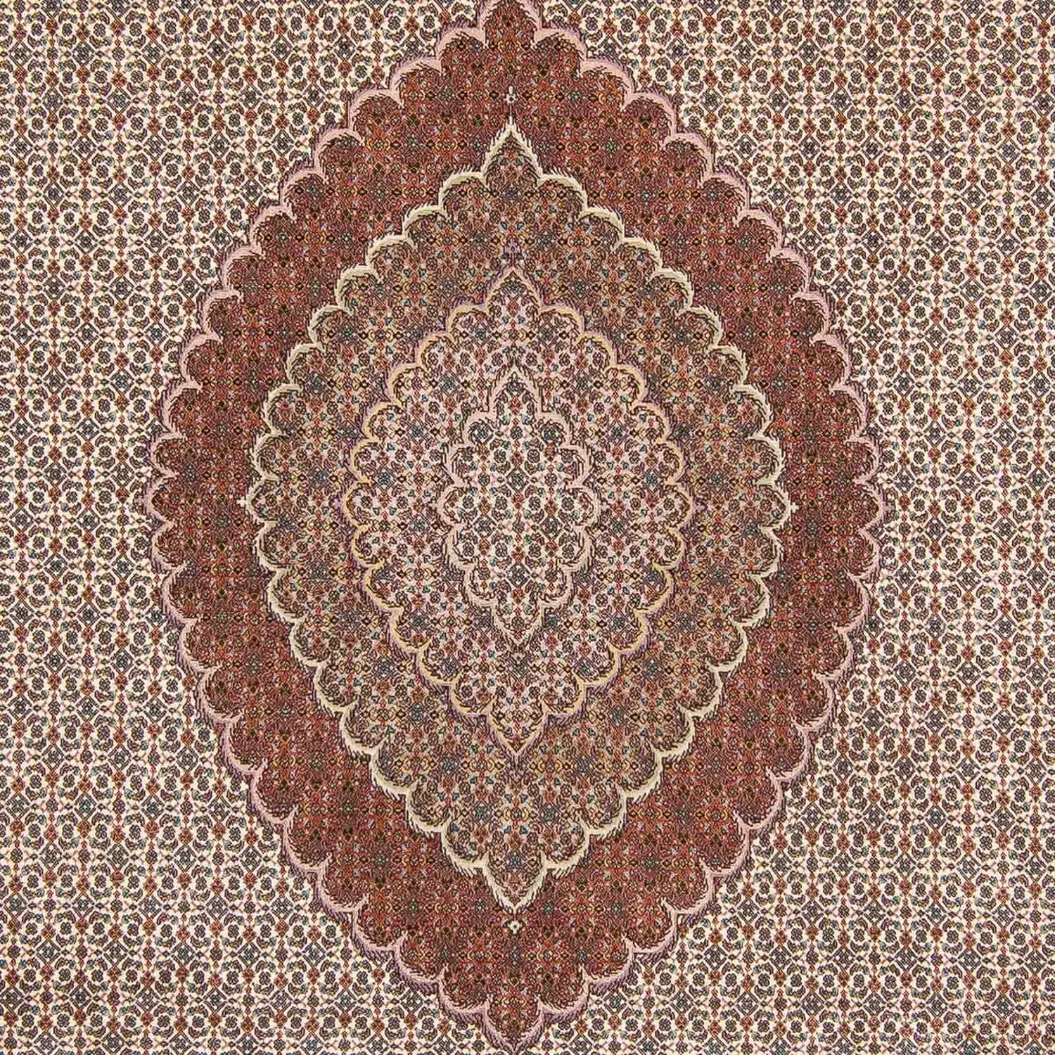 Alfombra persa - Tabriz - 358 x 248 cm - marrón claro