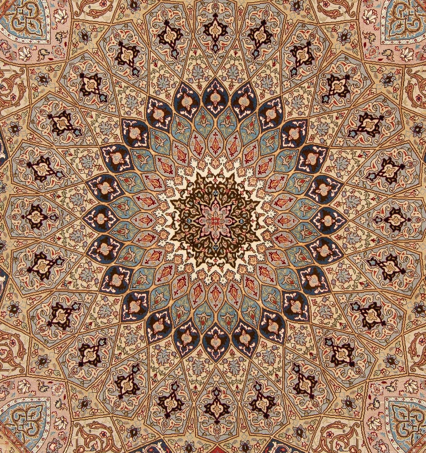 Alfombra Persa - Tabriz - Real cuadrado  - 206 x 204 cm - multicolor
