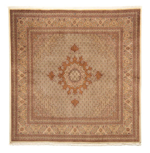 Alfombra persa - Tabriz cuadrado  - 251 x 251 cm - marrón claro