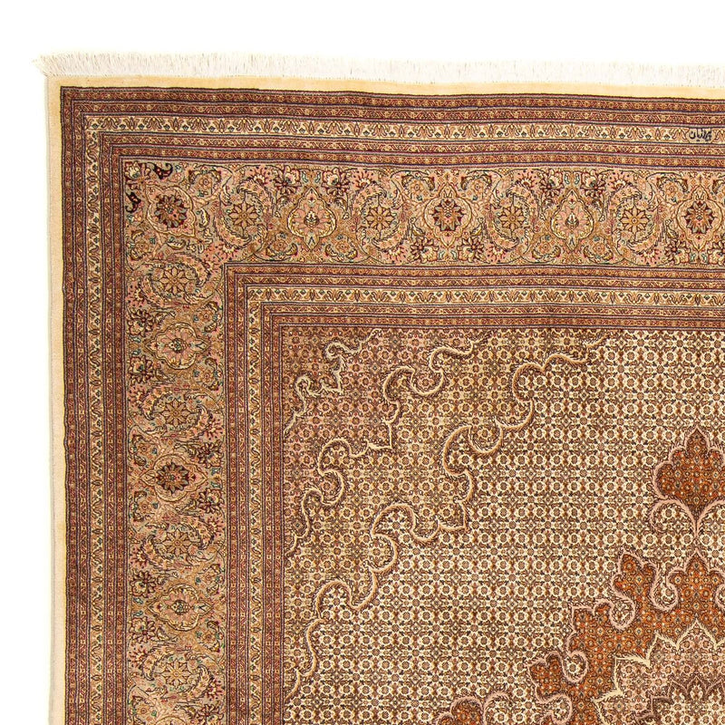 Alfombra persa - Tabriz cuadrado  - 251 x 251 cm - marrón claro