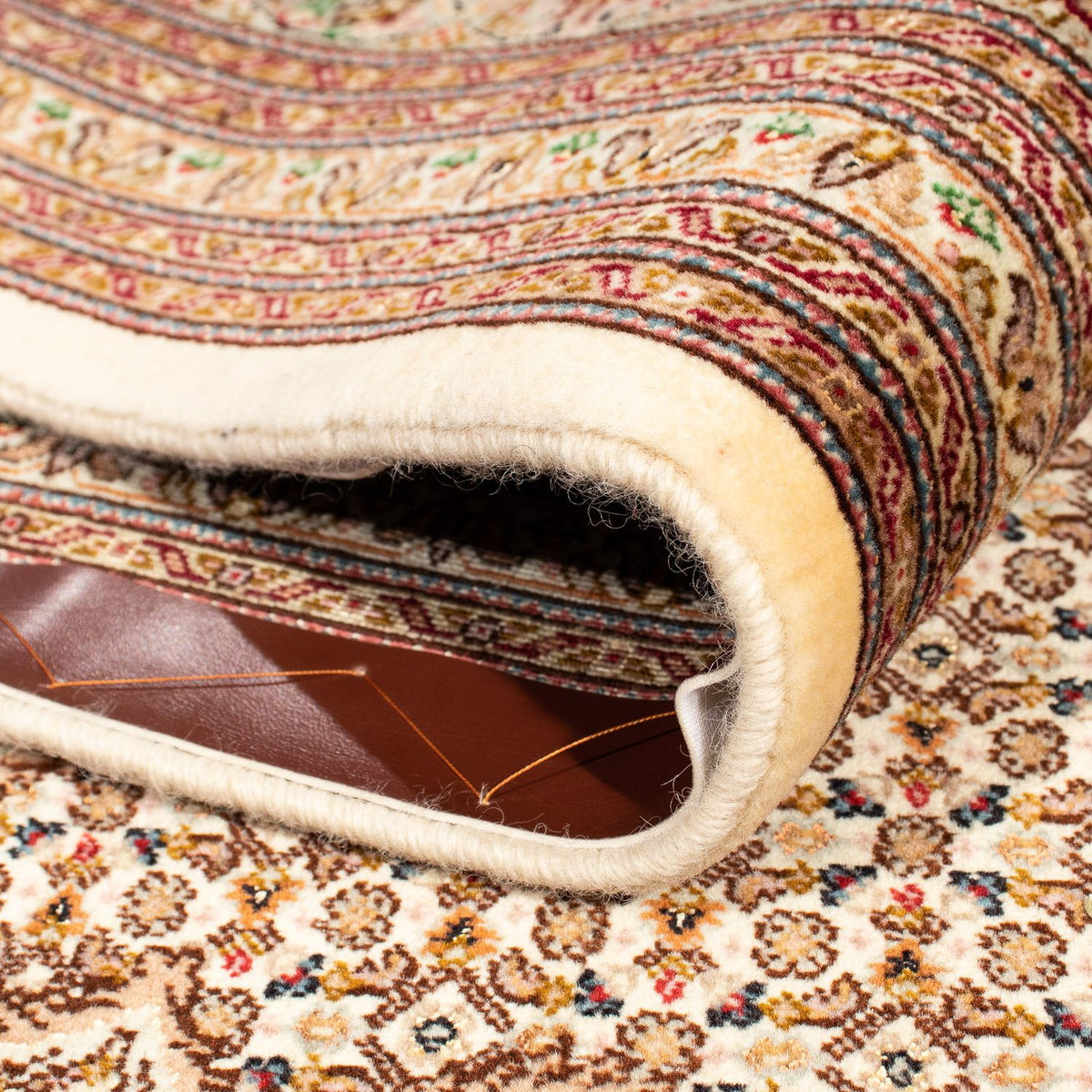 Alfombra persa - Tabriz cuadrado  - 251 x 251 cm - marrón claro