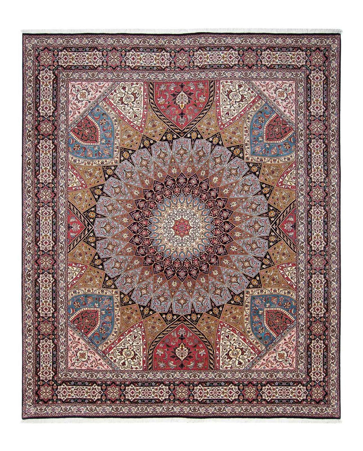 Alfombra Persa - Tabriz - Real - 303 x 256 cm - multicolor