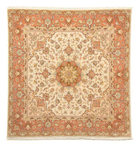 Alfombra Persa - Tabriz - Real cuadrado  - 212 x 205 cm - beige