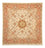 Alfombra Persa - Tabriz - Real cuadrado  - 212 x 205 cm - beige