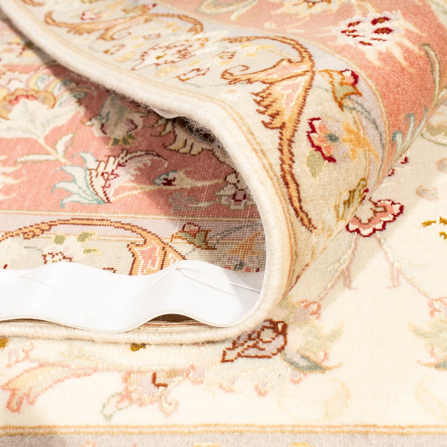 Alfombra Persa - Tabriz - Real cuadrado  - 212 x 205 cm - beige