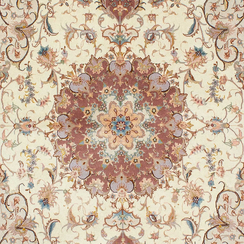 Alfombra Persa - Tabriz - Real - 213 x 149 cm - beige