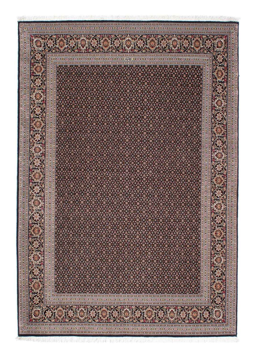 Alfombra persa - Tabriz - 215 x 151 cm - azul oscuro