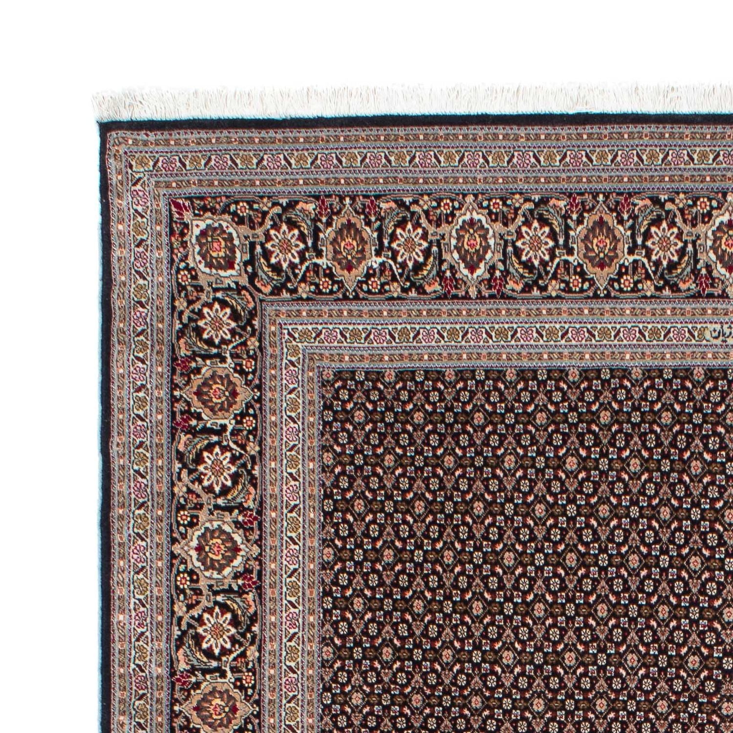Alfombra persa - Tabriz - 215 x 151 cm - azul oscuro