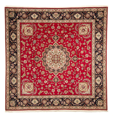 Alfombra Persa - Tabriz - Real cuadrado  - 254 x 254 cm - rojo