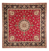 Alfombra Persa - Tabriz - Real cuadrado  - 254 x 254 cm - rojo