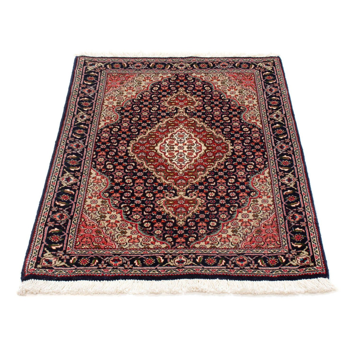 Alfombra Persa - Tabriz - Real - 88 x 61 cm - azul oscuro