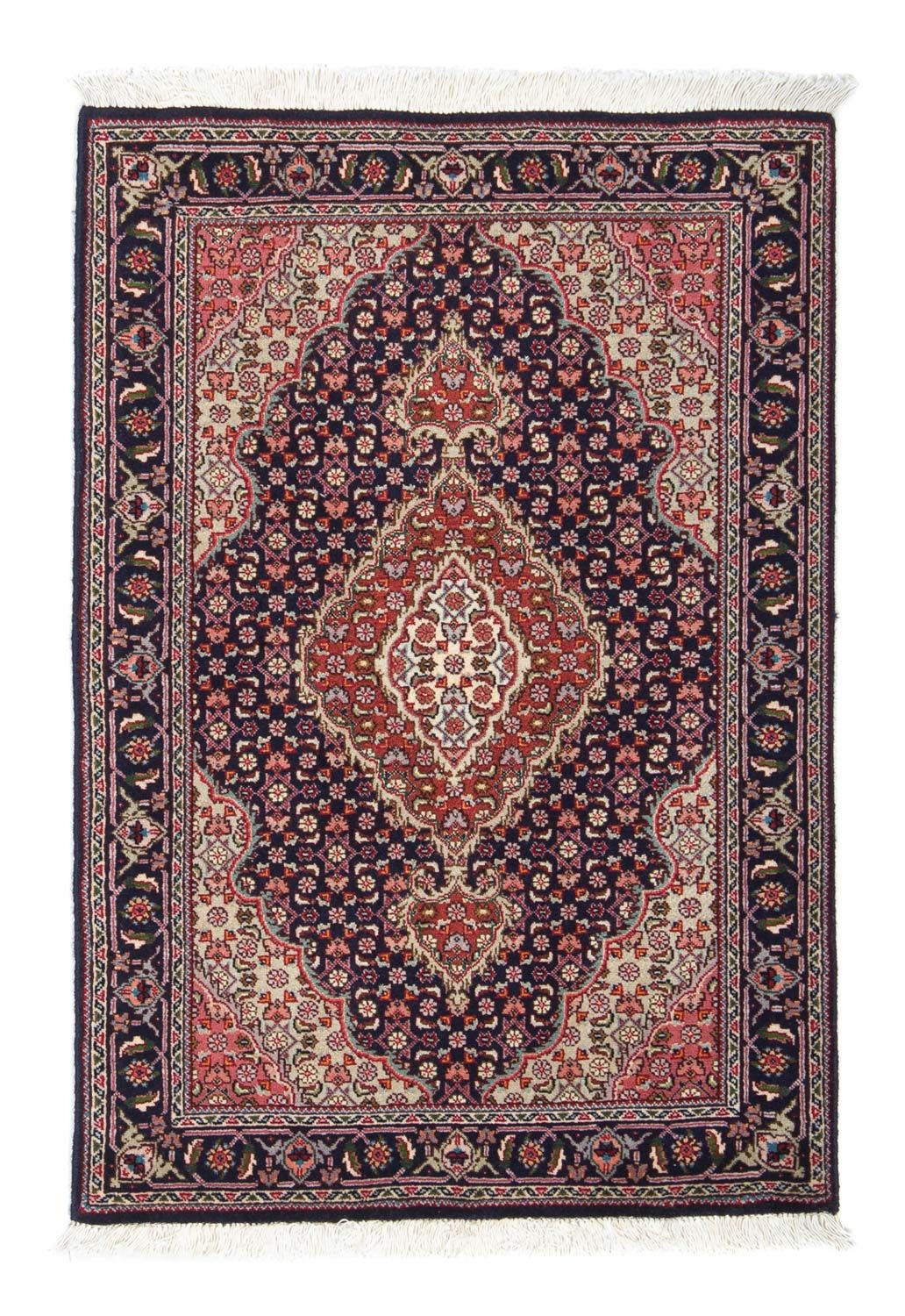 Alfombra Persa - Tabriz - Real - 90 x 63 cm - azul oscuro