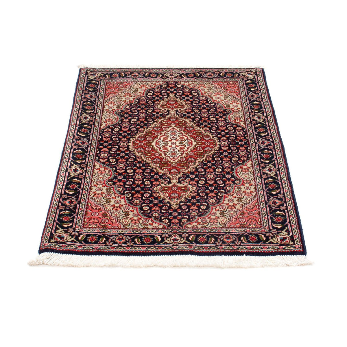Alfombra Persa - Tabriz - Real - 90 x 63 cm - azul oscuro