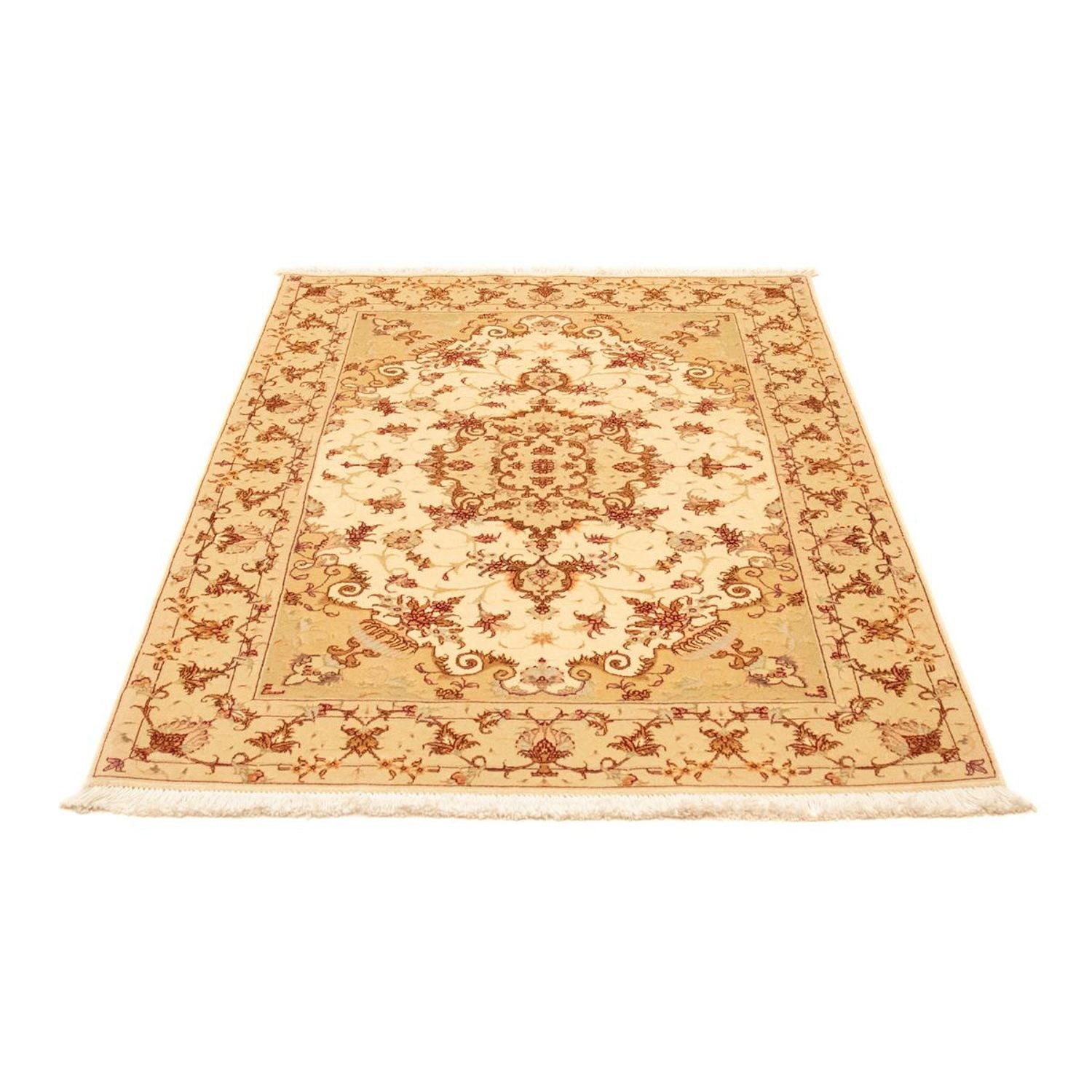 Alfombra Persa - Tabriz - Real - 146 x 103 cm - beige