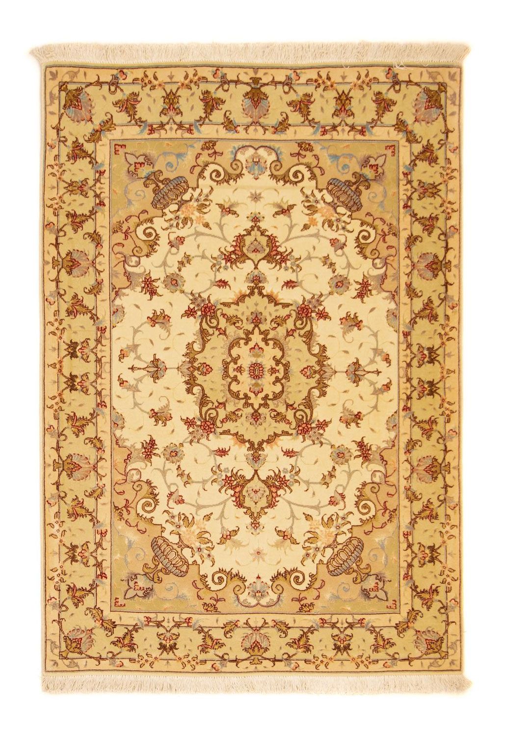 Alfombra Persa - Tabriz - Real - 148 x 103 cm - beige