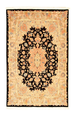 Alfombra Persa - Tabriz - Real - 158 x 100 cm - negro