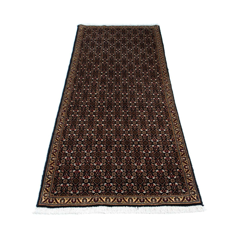 Alfombra de pasillo Alfombra persa - Tabriz - 206 x 70 cm - azul oscuro