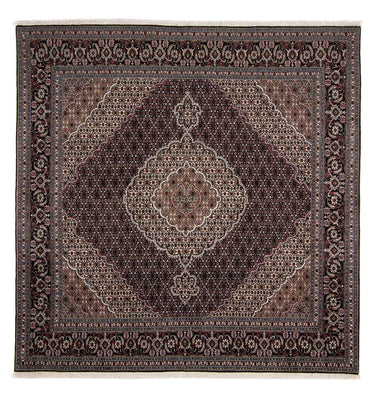 Alfombra Persa - Tabriz - Real cuadrado  - 251 x 249 cm - azul oscuro