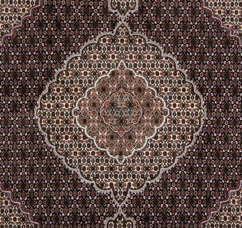 Alfombra Persa - Tabriz - Real cuadrado  - 251 x 249 cm - azul oscuro