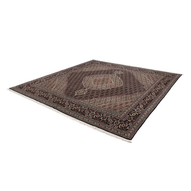 Alfombra Persa - Tabriz - Real cuadrado  - 251 x 249 cm - azul oscuro
