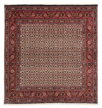 Alfombra persa - Bidjar cuadrado  - 204 x 201 cm - rojo oscuro