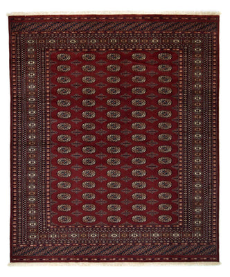 Alfombra afgana - Bukhara - 244 x 205 cm - rojo