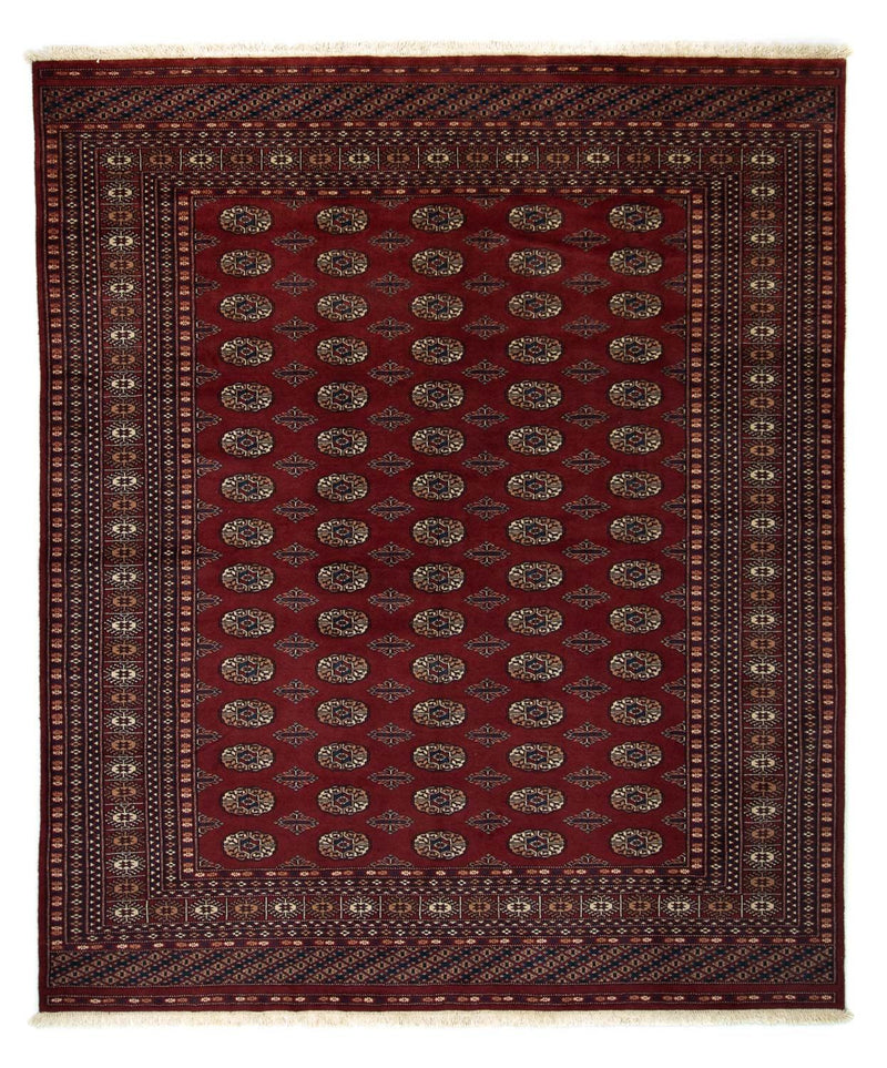 Alfombra afgana - Bukhara - 244 x 205 cm - rojo