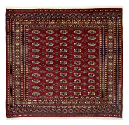 Alfombra afgana - Bukhara cuadrado  - 205 x 193 cm - rojo