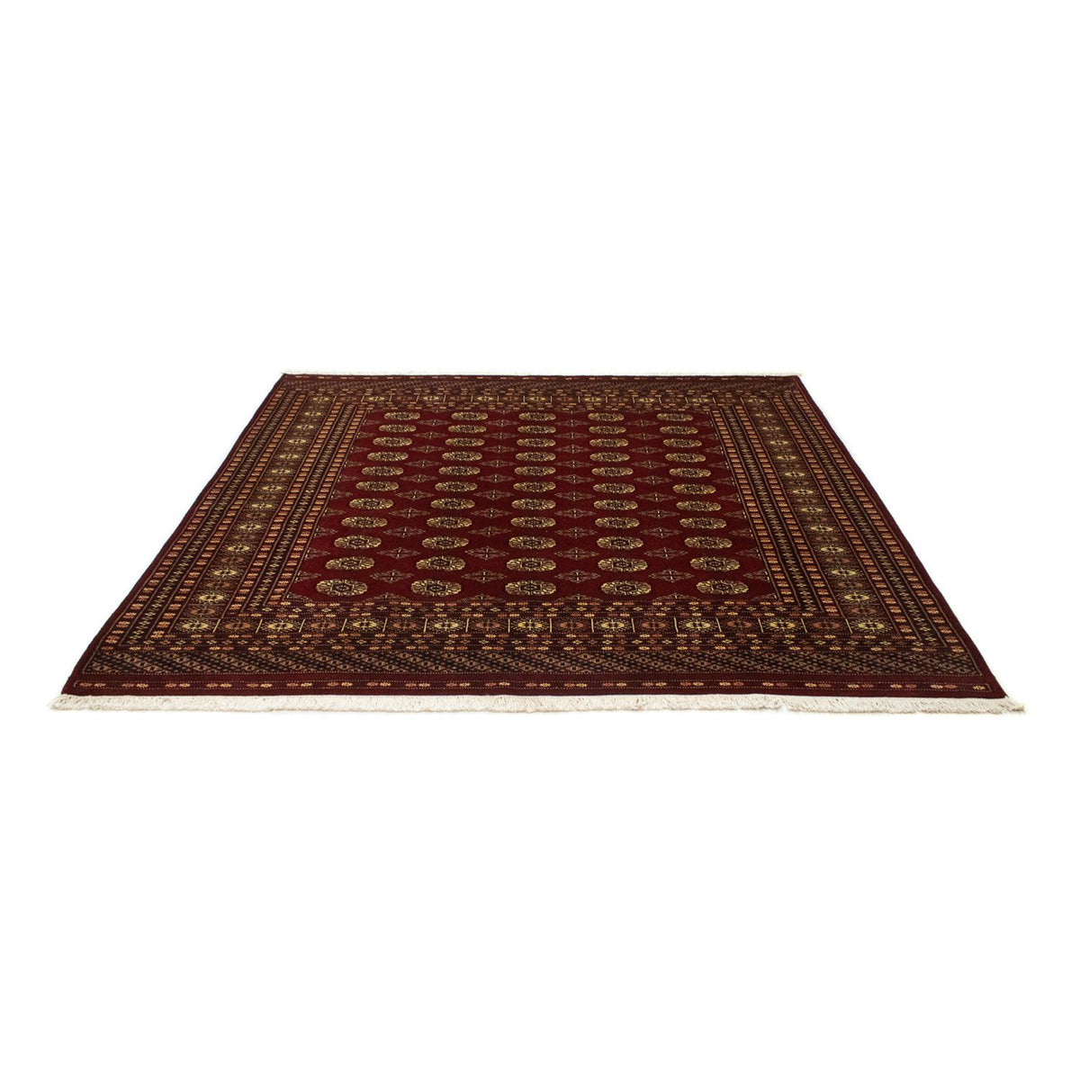 Alfombra afgana - Bukhara cuadrado  - 205 x 193 cm - rojo