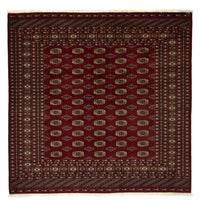 Alfombra afgana - Bukhara cuadrado  - 205 x 205 cm - rojo